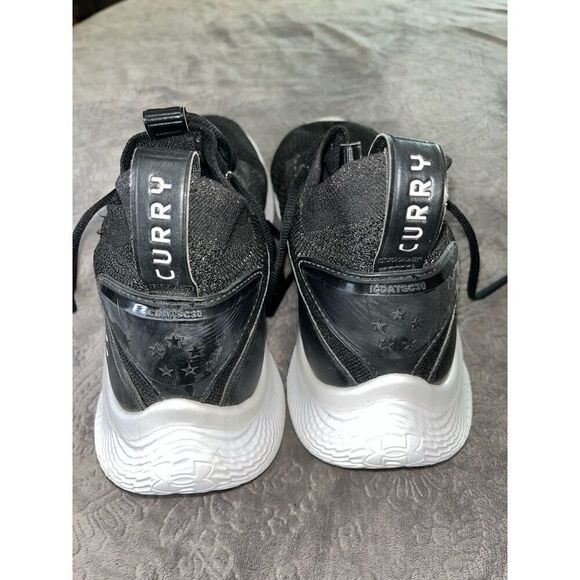 Under Armour Curry 8 Flow Black White  3024785 010 Shoe Mens 10- Womens 12 - Picture 5 of 10